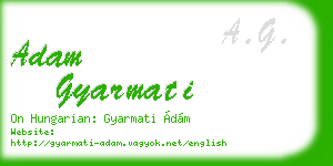 adam gyarmati business card